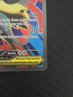 Pokemon TCG Holo Ultra Rare Full Art Mega Lucario EX 160/132 - Image 4