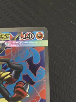 Pokemon TCG Holo Ultra Rare Full Art Mega Lucario EX 160/132 - Image 5