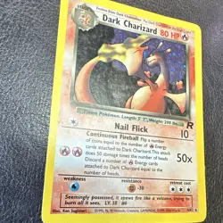 Pokemon- Dark Charizard 4/82 Team Rocket Holo Rare - MP/HP - Image 2