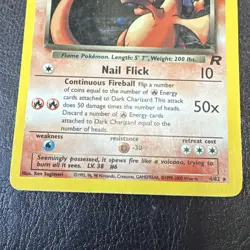 Pokemon- Dark Charizard 4/82 Team Rocket Holo Rare - MP/HP - Image 4