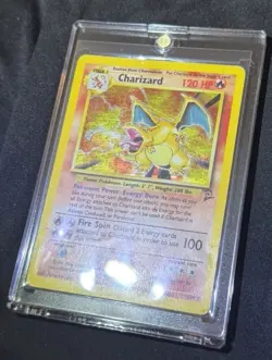 Pokemon TCG Base Set 2 Charizard 004/130 1999 Holo Rare Stage 2 120 HP - Image 2