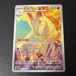Pokemon TCG Rapidash 189/182 SV10: Destined Rivals 2025 - Image 1