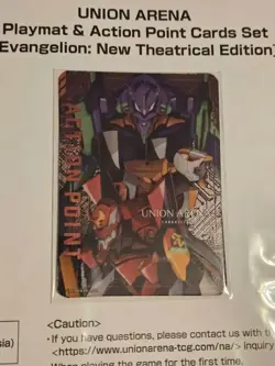 Evangelion Playmat & Action Point Card Union Arena SEALED Bandai Card Fest - Image 2