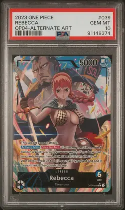 Rebecca - OP04-039 - PSA 10 - Alternate Art - English - One Piece - 150-15 - Image 1