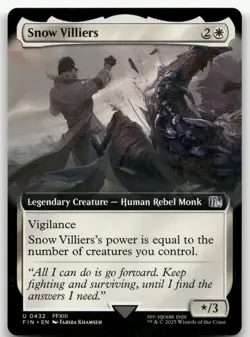 Snow Villiers (Extended Art) #432 (NM) Final Fantasy FIN Magic MTG - Image 1