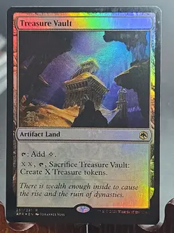 Treasure Vault Prerelease Cards MTG Foil Heavily Played - Image 1