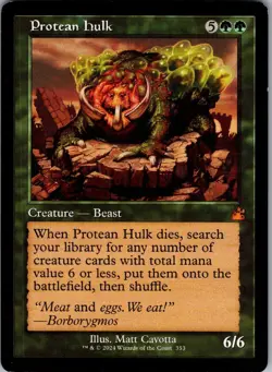 Magic: The Gathering Protean Hulk (Retro Frame) 353 Ravnica Remastered Mythic NM - Image 1