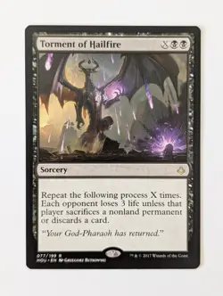 Torment Of Hailfire NM Hour Of Devastation HOU Mtg Regular 77 / 199 - Image 1