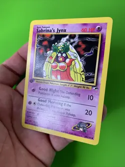 Sabrina’s Jynx 59/132 1st Edition Gym Heroes Pokemon Card LP+ - Image 3