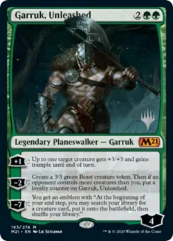 Garruk, Unleashed Promo Pack: Core Set 2021 MTG 183 NM - Image 1