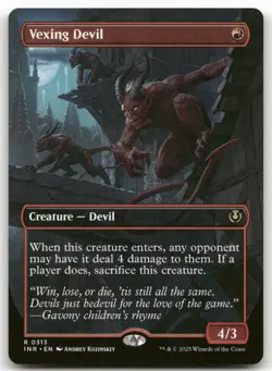 Vexing Devil (Borderless) #313 (NM) Innistrad Remastered INR Magic MTG - Image 1