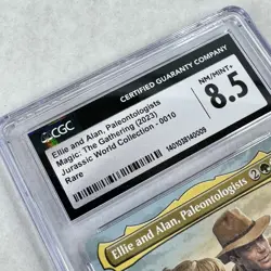 2023 Magic Ellie And Alan 0010 Jurassic World Borderless Graded CGC 8.5 NM/MINT+ - Image 3
