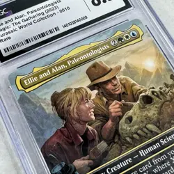 2023 Magic Ellie And Alan 0010 Jurassic World Borderless Graded CGC 8.5 NM/MINT+ - Image 4