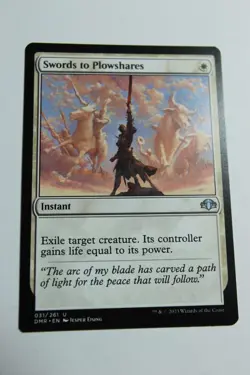 MTG Swords to Plowshares x1- -Dominaria Remastered-Lightly Played - Image 1