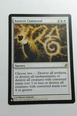MTG Austere Command x1- -The List-Lightly Played - Image 1