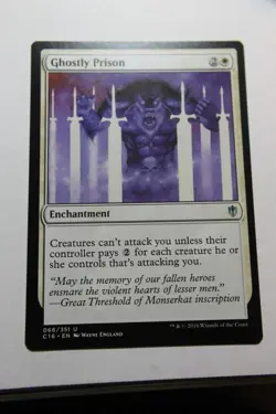 MTG Ghostly Prison x1- -Commander 2016-Lightly Played - Image 1