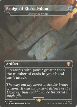 MTG Bridge Of Khazad-dum (0380) *Surge Foil* Borderless Box Topper Lord Rings NM - Image 1