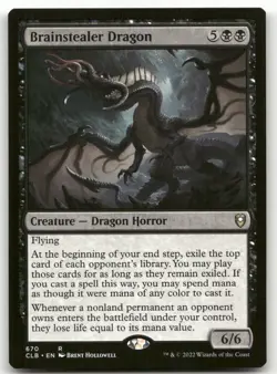 Brainstealer Dragon #670 (NM) Baldur's Gate CLB Magic MTG - Image 1