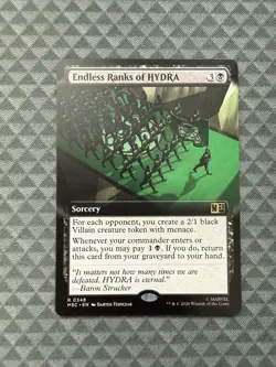 MTG Endless Ranks of HYDRA #0348 Ext. Rare Commander: Marvel Super Heroes (MSC) - Image 1