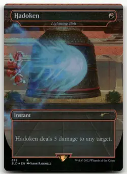 Hadoken - Lightning Bolt #675 (Foil) (NM) Secret Lair Drop SLD Magic MTG - Image 1