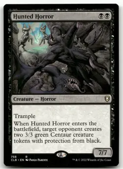 Hunted Horror #758 (NM) Baldur's Gate CLB Magic MTG - Image 1