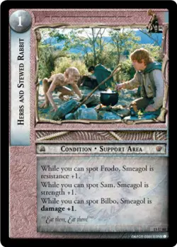LOTR: Herbs and Stewed Rabbit [Ungraded] LOTR: The Hunters Lord of the Rings TCG - Image 1