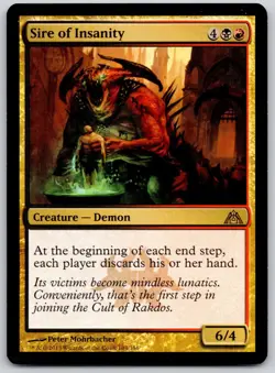 Sire of Insanity 104 Rare Dragon's Maze Magic: The Gathering Lightly Played - Image 1