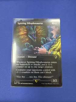 Spitting Dilophosaurus (Borderless) Universes Beyond: Jurassic Pikachu World... - Image 1