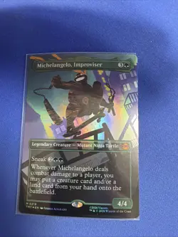 Michelangelo, Improviser (Borderless) Teenage Mutant Ninja Turtles Foil - Image 1