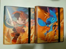Disney Lorcana Collector Starter Set Binder Lot ×2 Mickey Mouse & Stitch (NEW) - Image 1