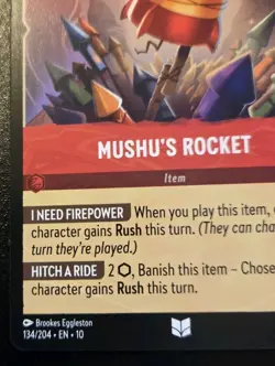Mushu's Rocket 134/204 Uncommon Whispers In The Well Disney Lorcana TCG - Image 4