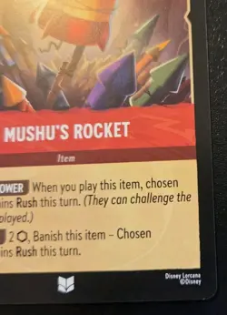 Mushu's Rocket 134/204 Uncommon Whispers In The Well Disney Lorcana TCG - Image 5