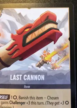 Last Cannon 202/204 Common Rise Of The Floodborn Disney Lorcana TCG - Image 3