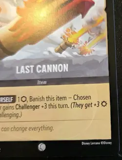Last Cannon 202/204 Common Rise Of The Floodborn Disney Lorcana TCG - Image 5