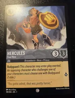 Hercules - True Hero 181/204 Common The First Chapter Disney Lorcana TCG - Image 1