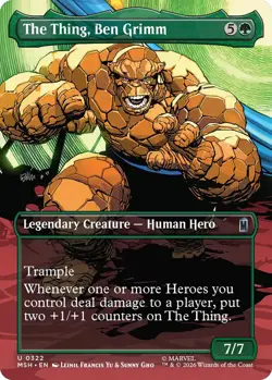 The Thing, Ben Grimm - Borderless Light Play, English Magic the Gathering MTG Ma - Image 1