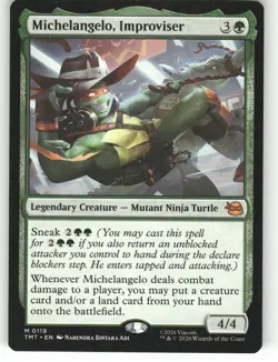 Michelangelo, Improviser M Teenage Mutant Ninja Turtles 119 NM - Image 1