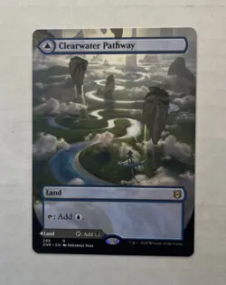 Clearwater Pathway (Borderless) - NM/M - Zendikar Rising MTG Magic Card English - Image 1