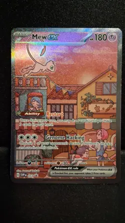 Mew ex SVP 053 Pokemon TCG Scarlet Violet 151 Black Star Promo Full Art Card LP - Image 1
