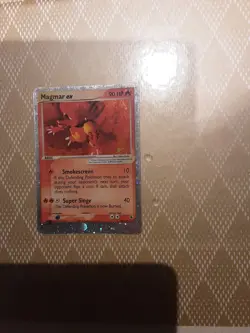Nintendo Pokemon TCG Magmar ex 100/109 EX Ruby & Sapphire Holo Ultra Rare 2003 - Image 1