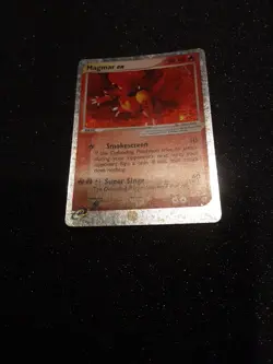 Nintendo Pokemon TCG Magmar ex 100/109 EX Ruby & Sapphire Holo Ultra Rare 2003 - Image 3