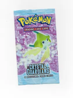 Pokemon Crystal Guardians EMPTY PACK WRAPPER ONLY - Jirachi Artwork - Image 1