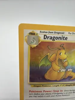 1999 Pokemon Fossil Set Dragonite 4/62 Holo Rare WOTC Vintage LP Card - Image 2