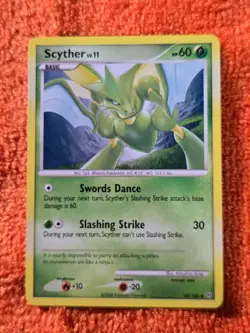2008 Pokemon Diamond and Pearl Stormfront #49 Scyther, U, NF/H, cd3 - Image 1