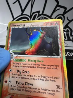 Heracross #3 HOLO Pokemon Dragon Frontiers LP - Image 3