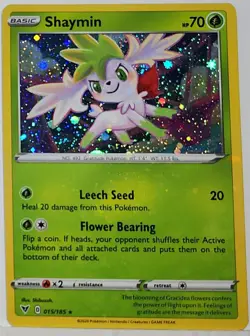 Swirl 🌀 Shaymin 015/185 Cosmos Holo Heavily Bleed Error Rare Pokemon TCG ✨ - Image 1