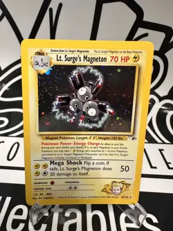 Lt. Surge's Magneton #8/132 HOLO Pokemon Gym Heroes LP+ - Image 1