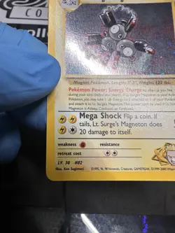 Lt. Surge's Magneton #8/132 HOLO Pokemon Gym Heroes LP+ - Image 4