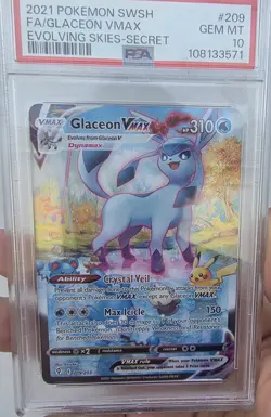 Glaceon VMAX 209/203 Evolving Skies 2021 Alt Art Secret PSA 10 GEM MINT Pokemon - Image 1