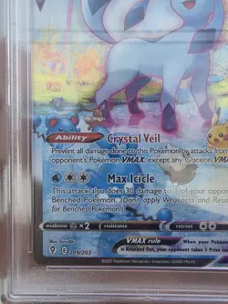 Glaceon VMAX 209/203 Evolving Skies 2021 Alt Art Secret PSA 10 GEM MINT Pokemon - Image 4